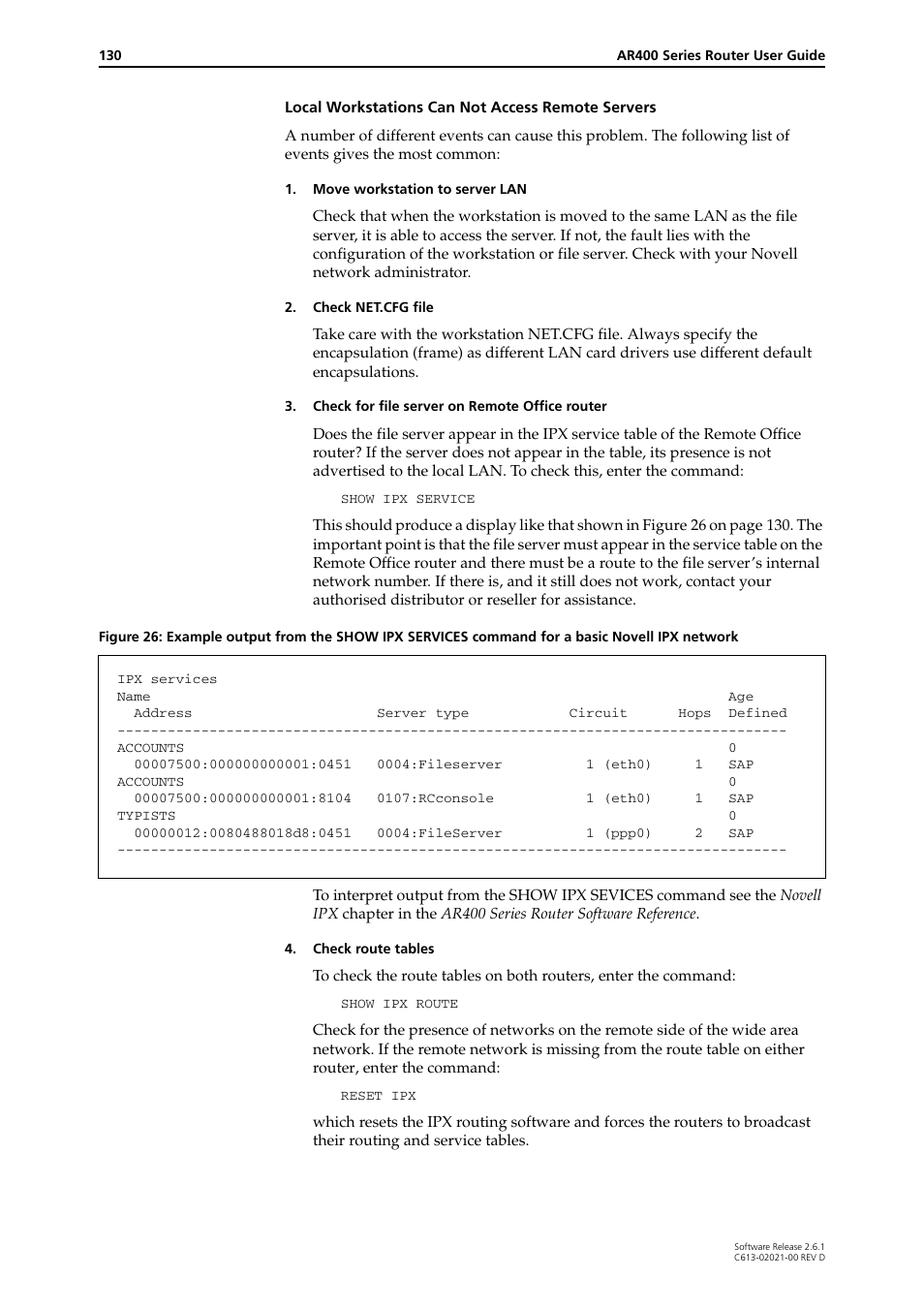 Allied Telesis AR400 Series Router User Manual | Page 130 / 131