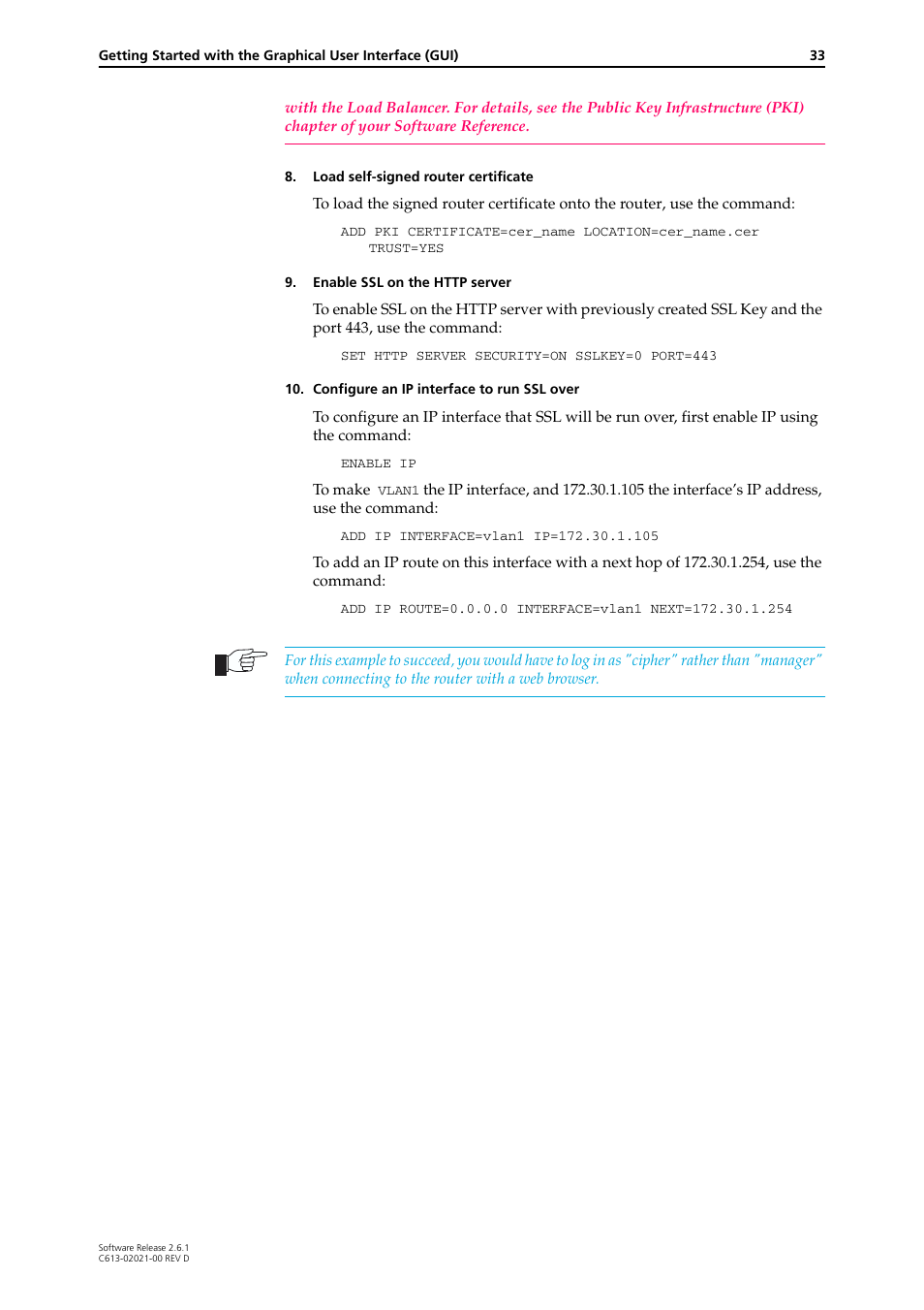 Allied Telesis AR400 Series Router User Manual | Page 33 / 131
