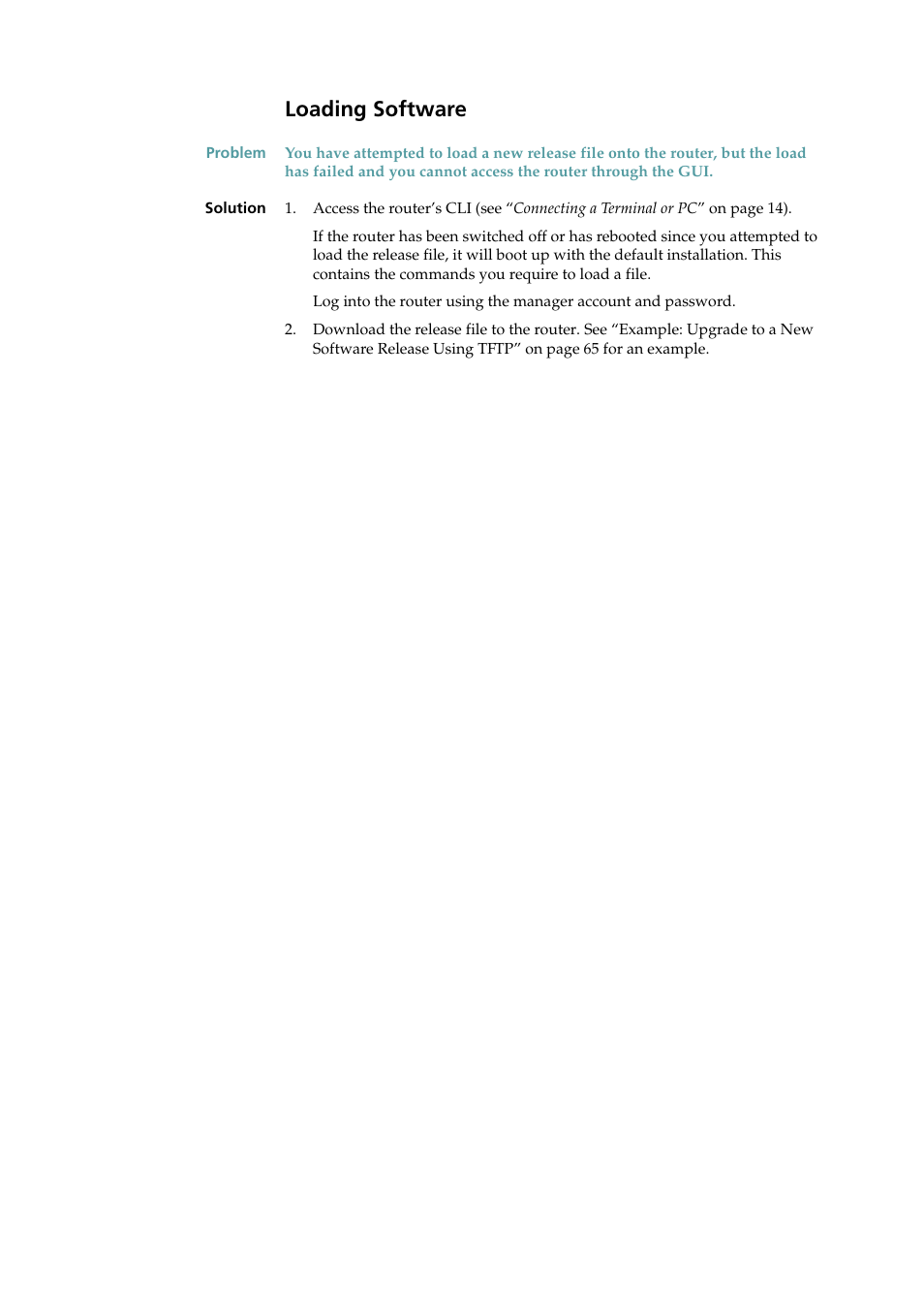 Loading software | Allied Telesis AR400 Series Router User Manual | Page 50 / 131
