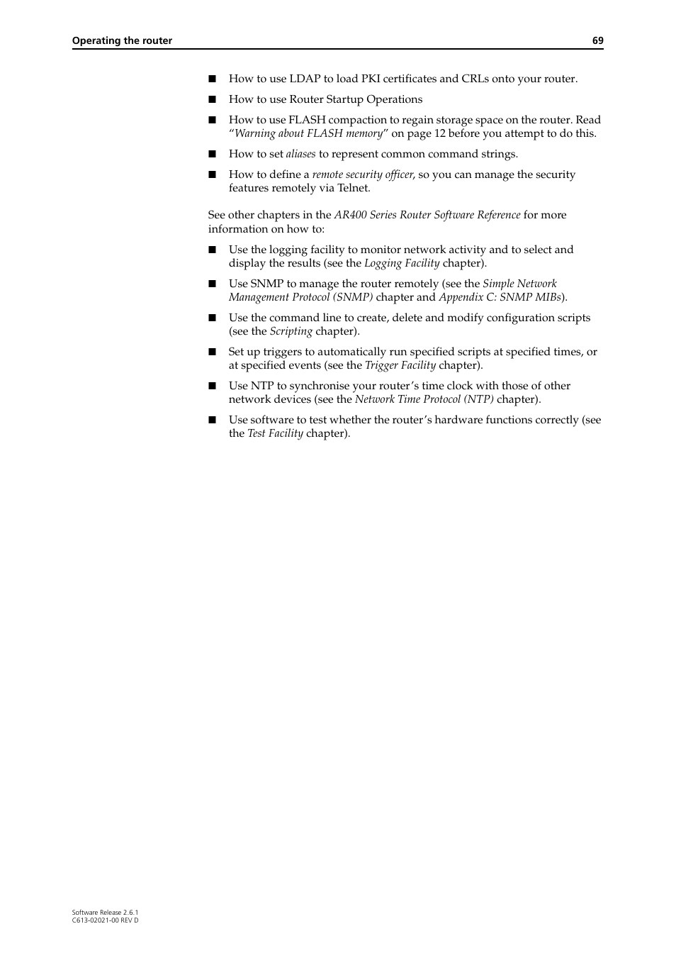 Allied Telesis AR400 Series Router User Manual | Page 69 / 131