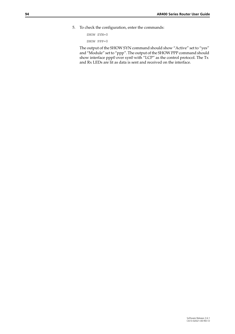 Allied Telesis AR400 Series Router User Manual | Page 94 / 131