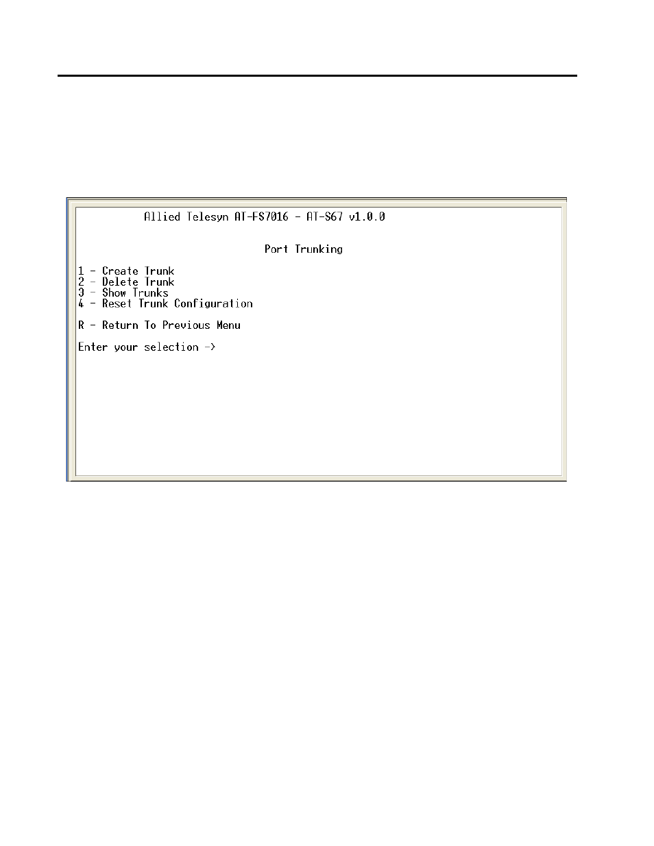 Creating a port trunk | Allied Telesis AT-S68 User Manual | Page 27 / 90