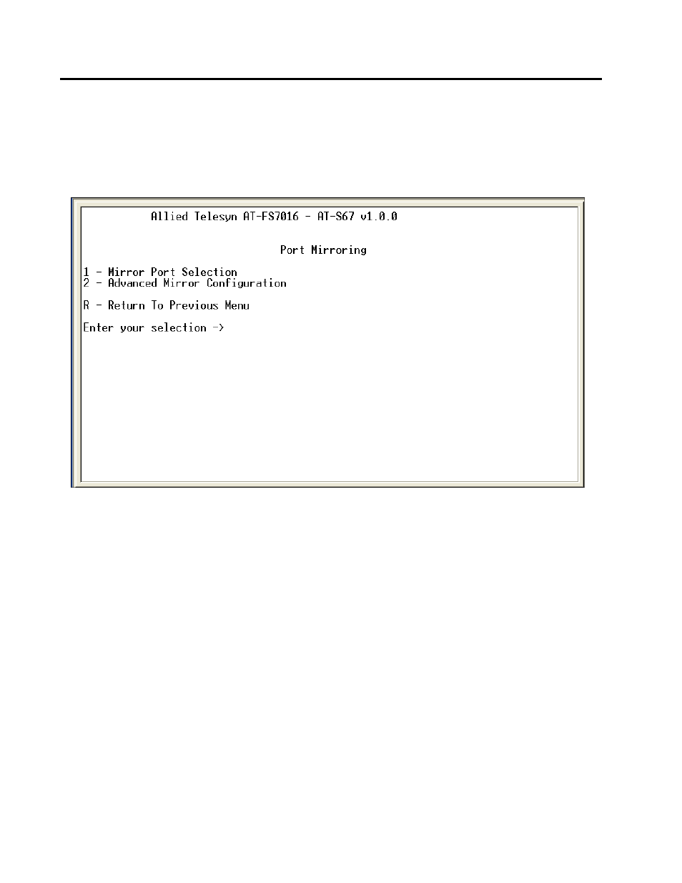 Creating a port mirror | Allied Telesis AT-S68 User Manual | Page 37 / 90