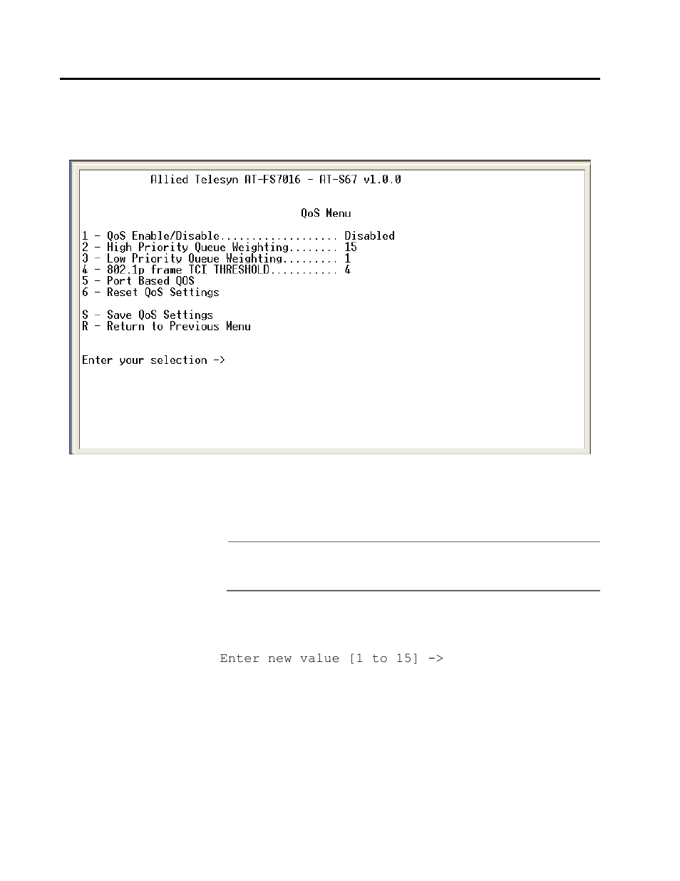 Configuring port-based qos | Allied Telesis AT-S68 User Manual | Page 63 / 90