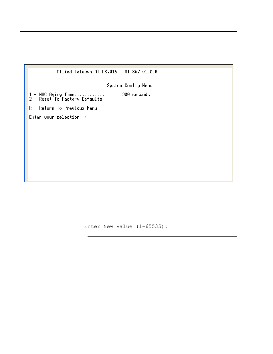 Changing the mac aging time | Allied Telesis AT-S68 User Manual | Page 74 / 90