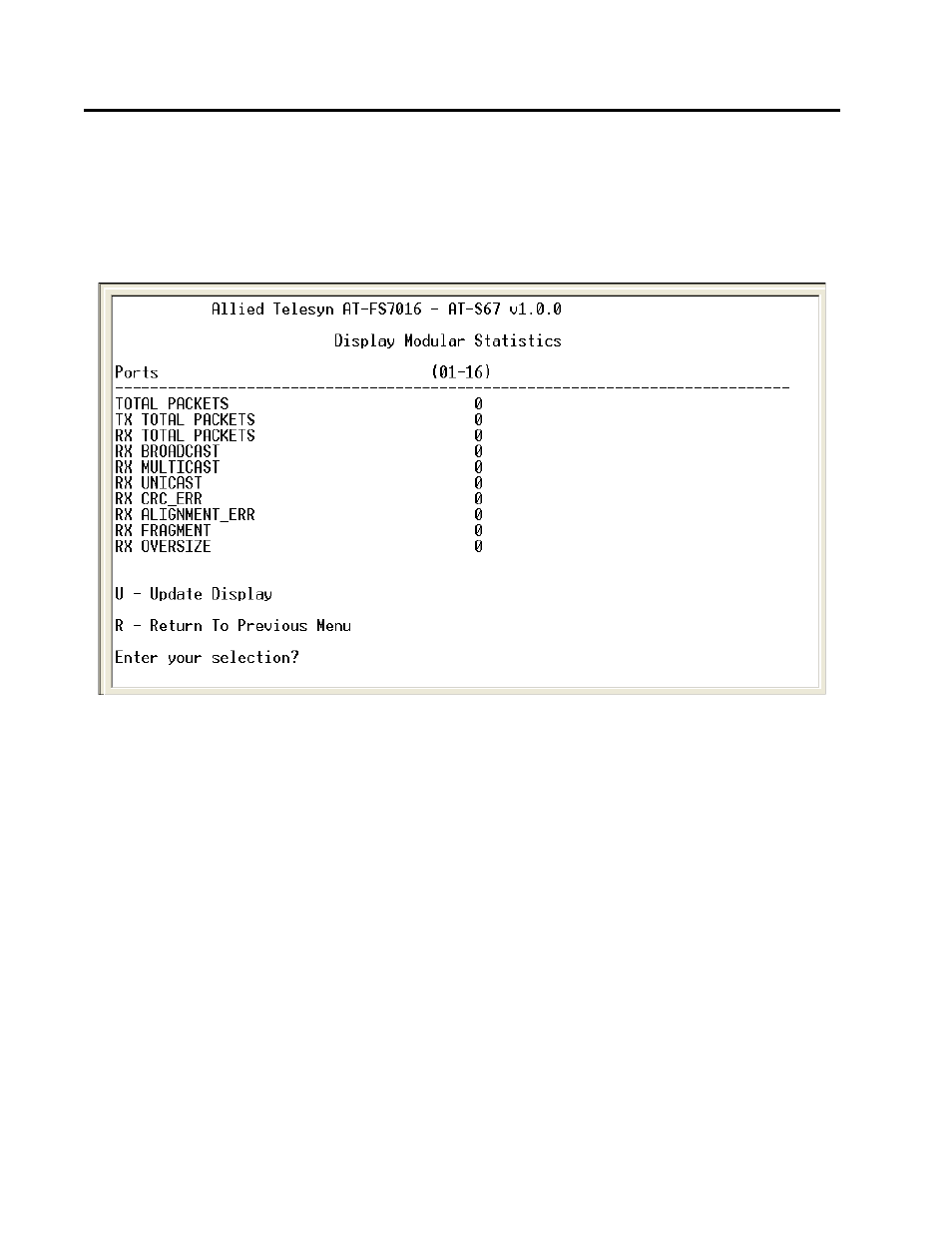 Displaying switch statistics | Allied Telesis AT-S68 User Manual | Page 81 / 90
