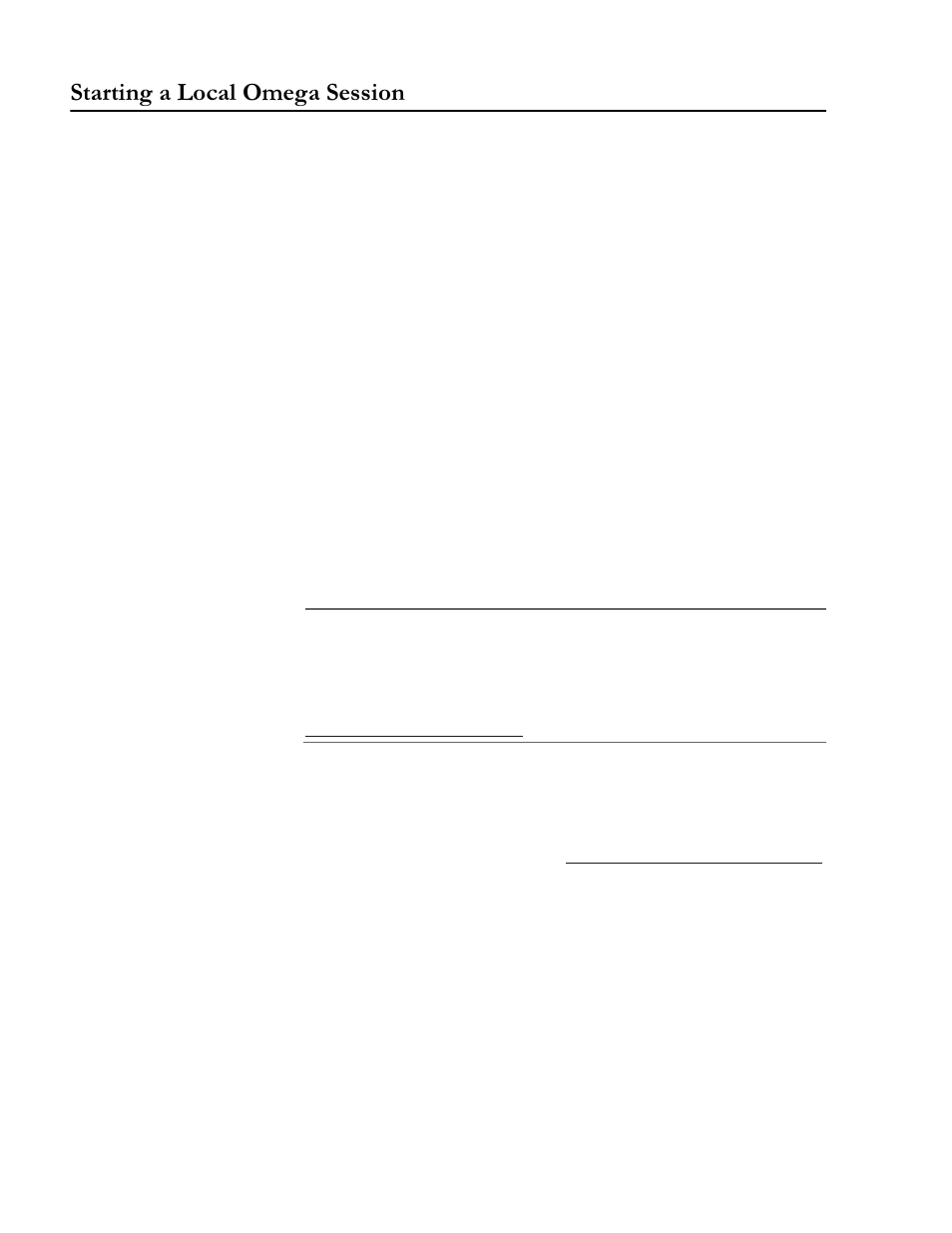 Starting a local omega session, 6wduwlqj d /rfdo 2phjd 6hvvlrq | Allied Telesis AT-S31 User Manual | Page 16 / 64