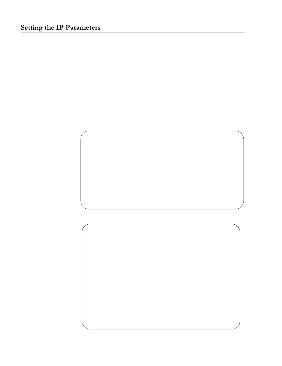 Setting the ip parameters, 6hwwlqj wkh ,3 3dudphwhuv | Allied Telesis AT-S31 User Manual | Page 24 / 64