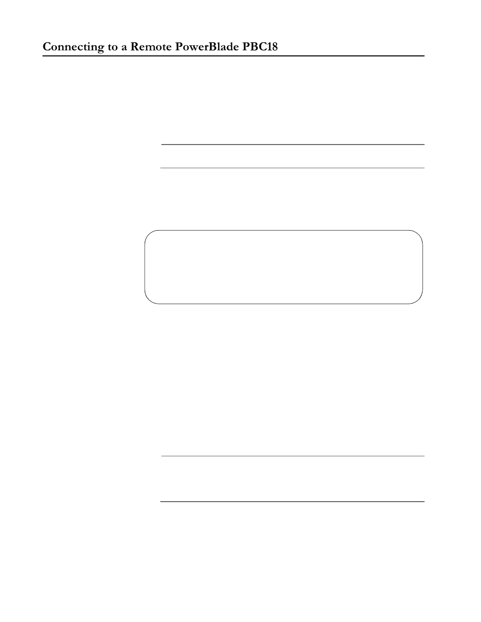 Connecting to a remote powerblade pbc18, Connecting, To a remote powerblade pbc18 | Rqqhfwlqj wr d 5hprwh 3rzhu%odgh 3 | Allied Telesis AT-S31 User Manual | Page 35 / 64
