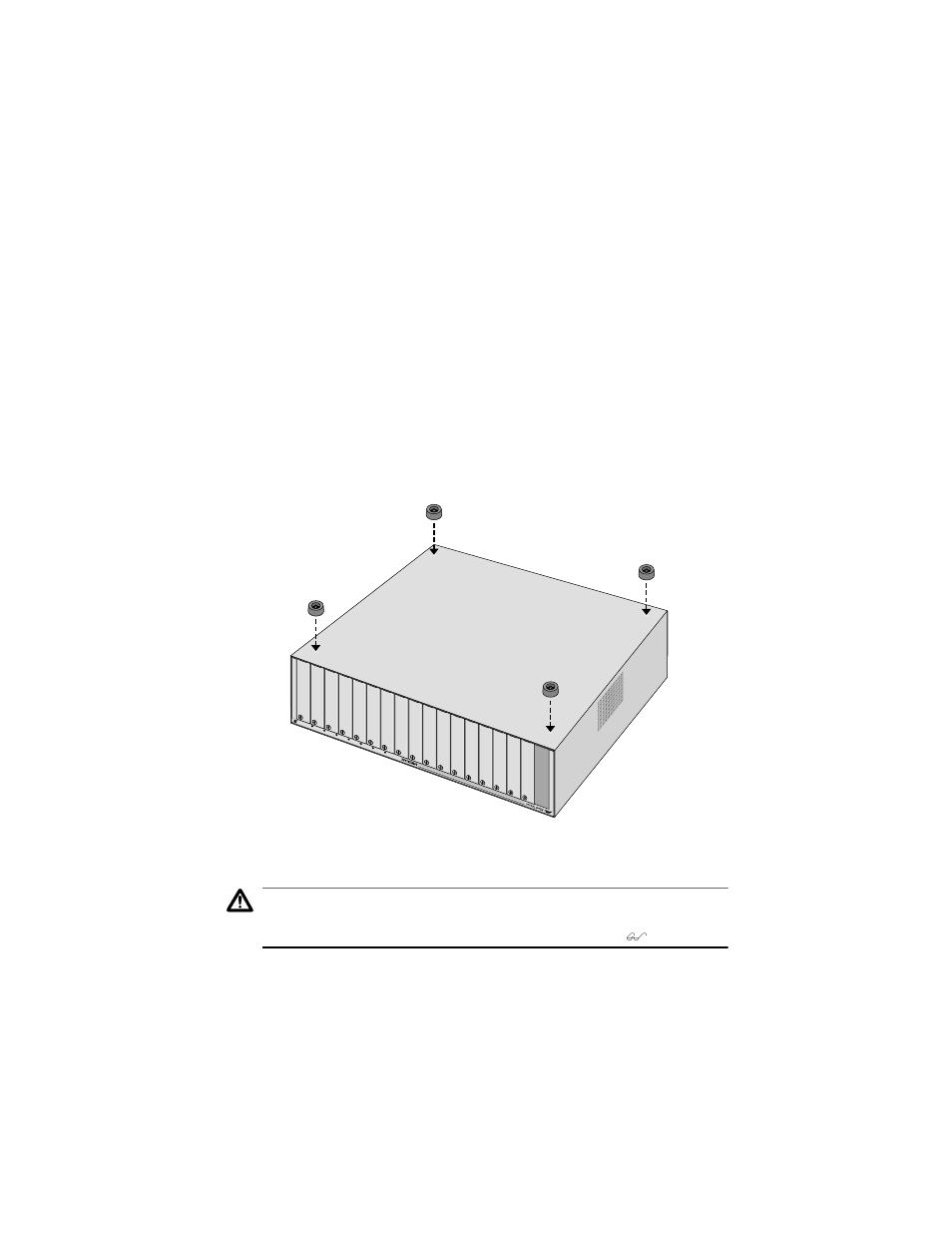 Installing the powerblade pbc18 on a desktop | Allied Telesis AT-PBC18 User Manual | Page 20 / 62