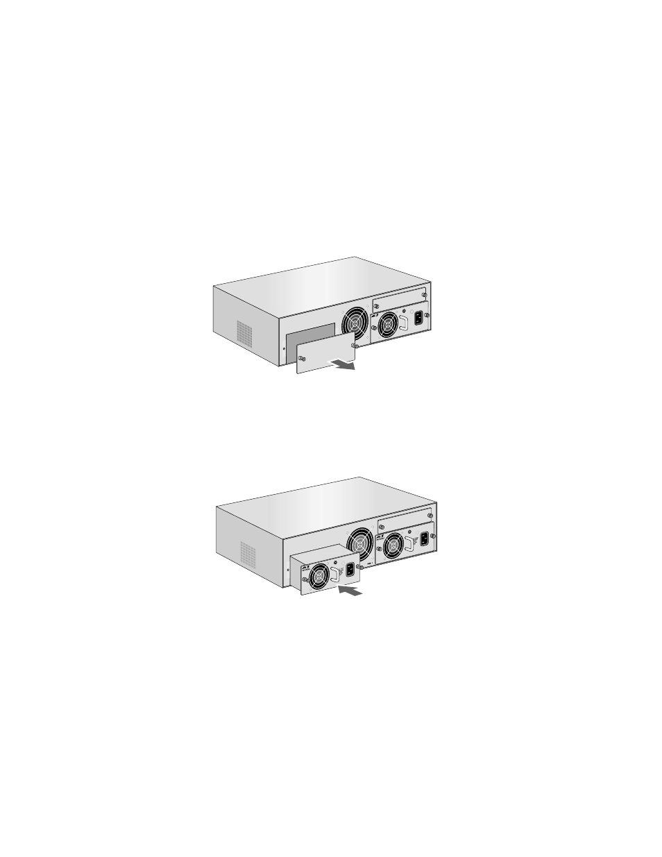 Installing an optional power suppy | Allied Telesis AT-PBC18 User Manual | Page 34 / 62