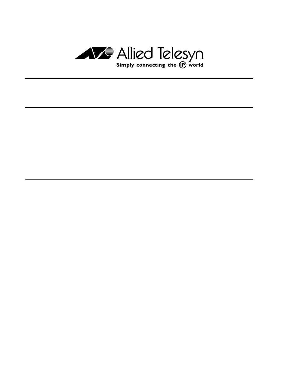 Allied Telesis PowerBlade PBC18 User Manual | 8 pages