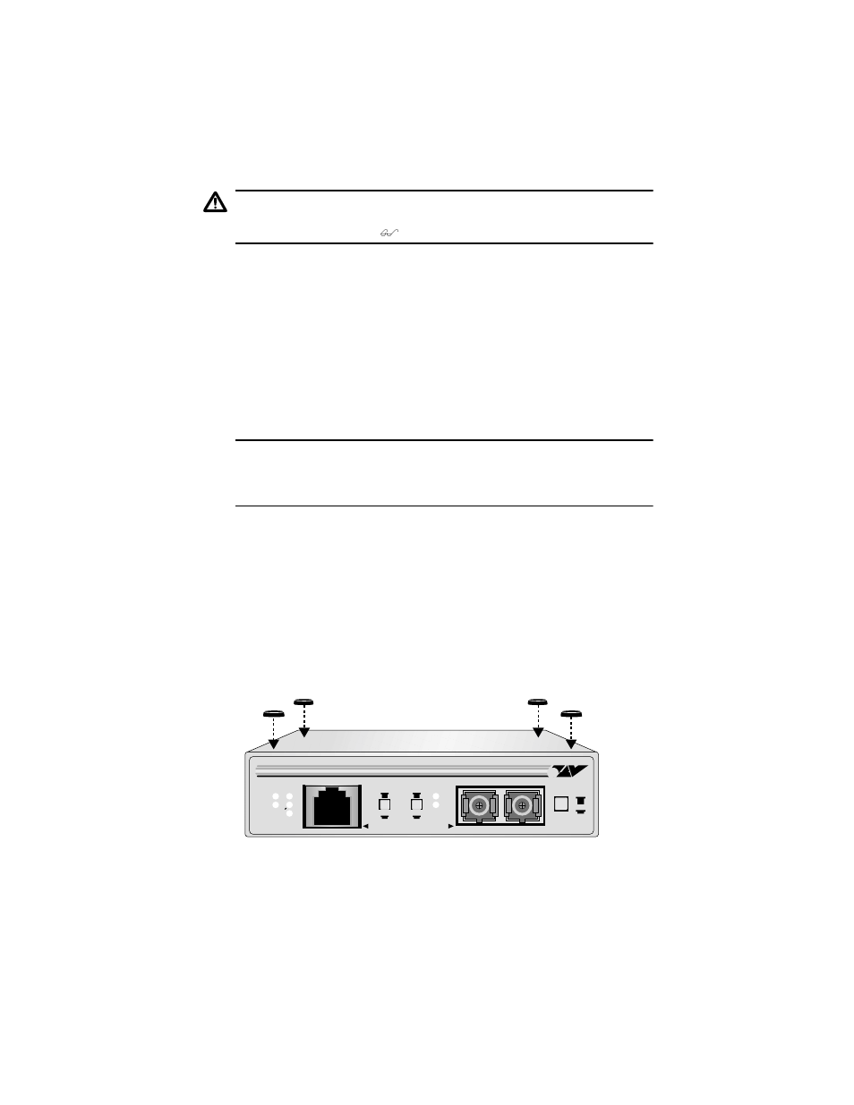 Installing the media converter | Allied Telesis AT-MC103ST/FSx User Manual | Page 24 / 48