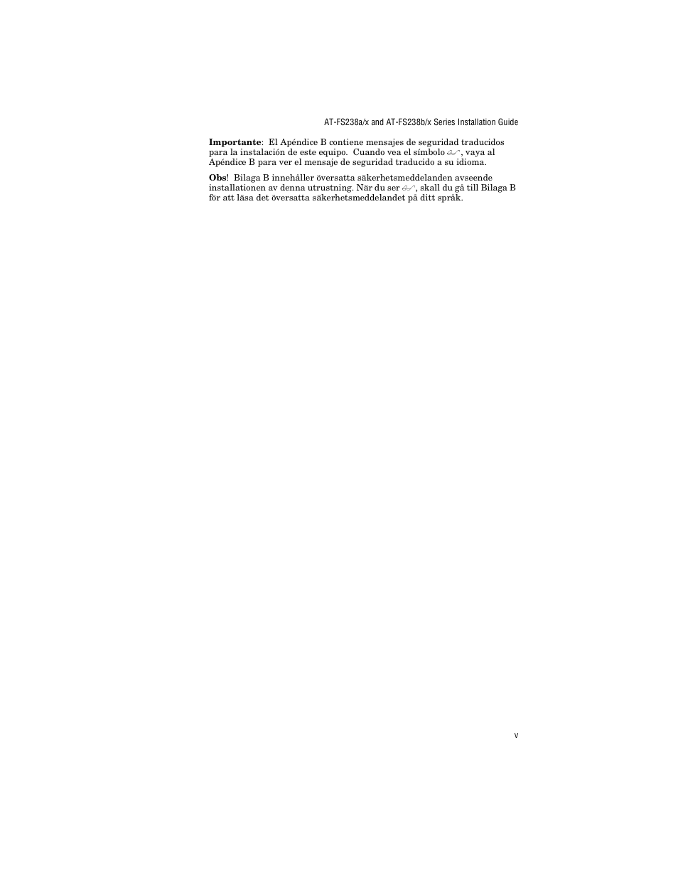 Allied Telesis AT-FS238b/2 User Manual | Page 5 / 76
