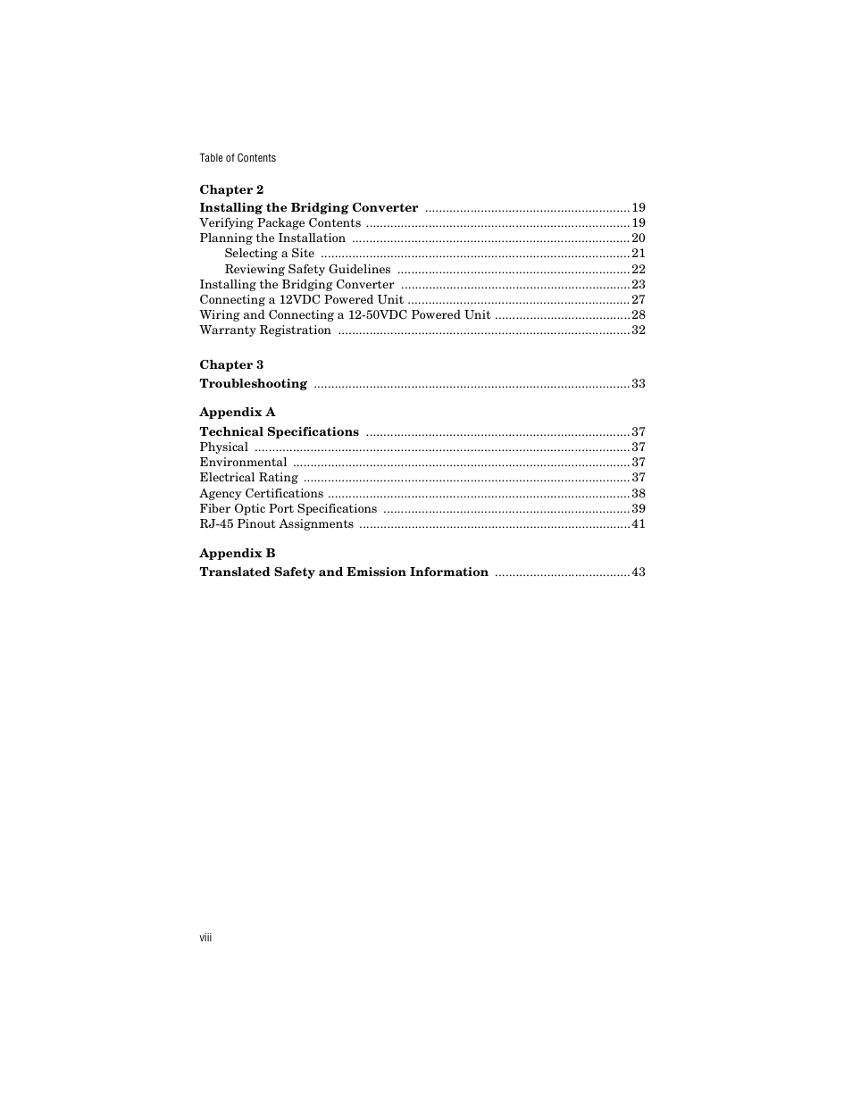 Allied Telesis AT-FS238b/2 User Manual | Page 8 / 76
