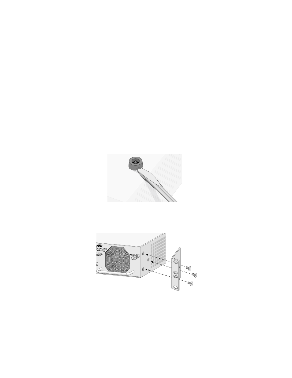 Installing the at-rps8000 unit | Allied Telesis AT-RPS8000 User Manual | Page 10 / 32
