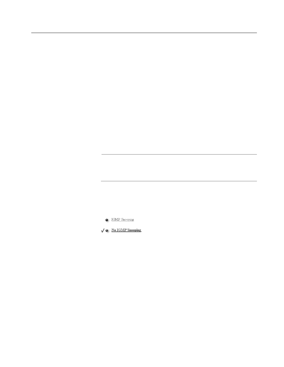 Enabling or disabling igmp snooping | Allied Telesis AT-S25 User Manual | Page 49 / 166