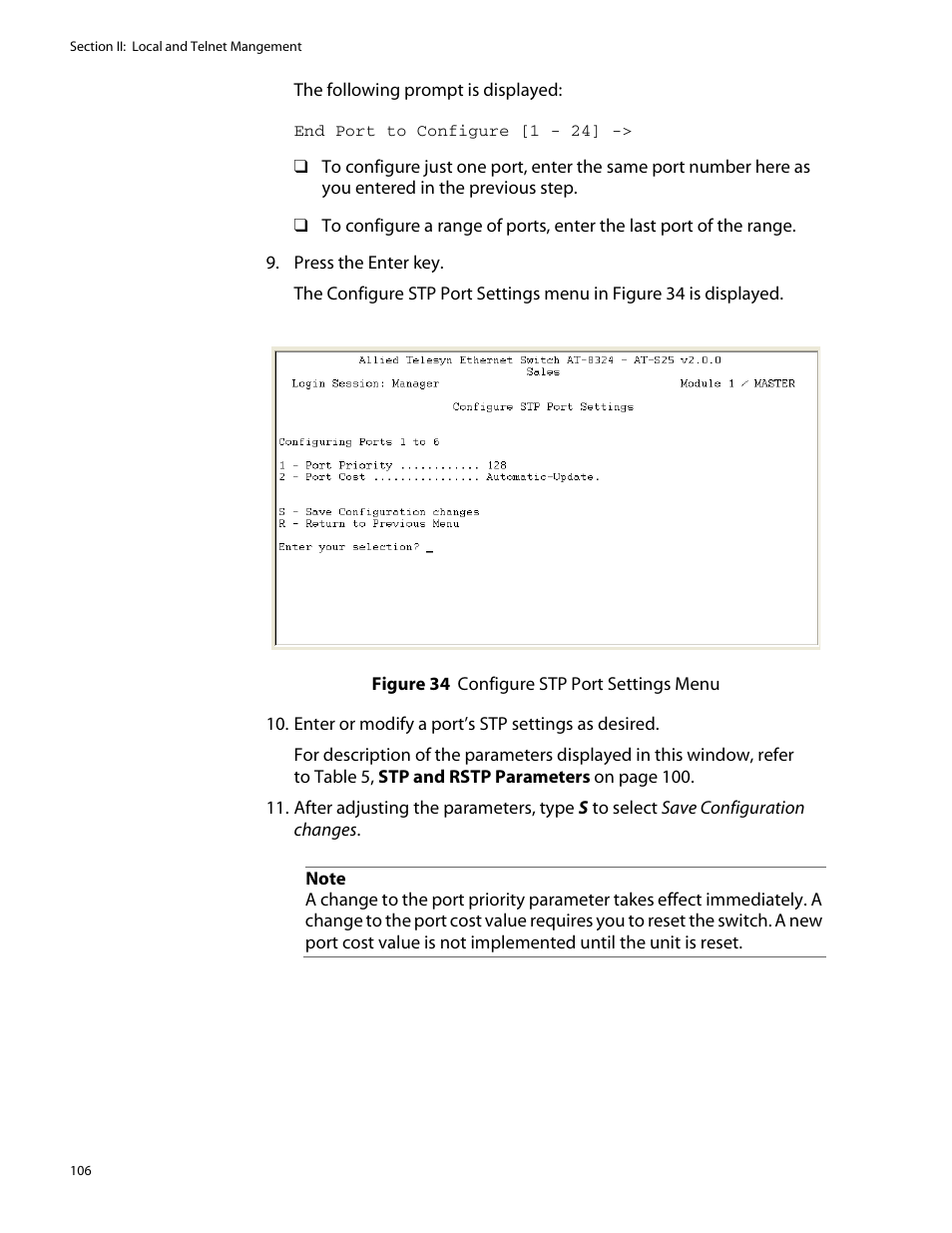 Allied Telesis AT-S25 User Manual | Page 106 / 277