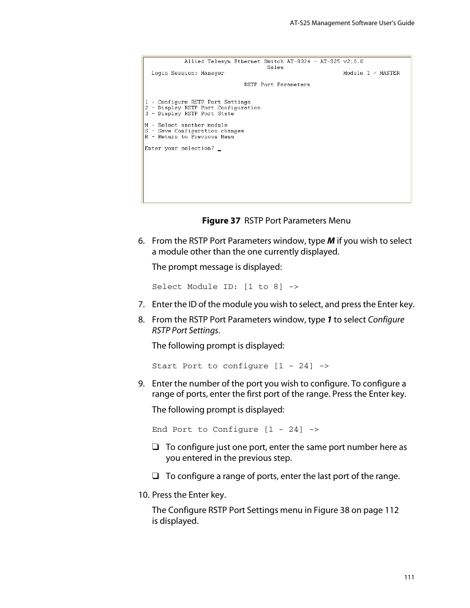 Allied Telesis AT-S25 User Manual | Page 111 / 277