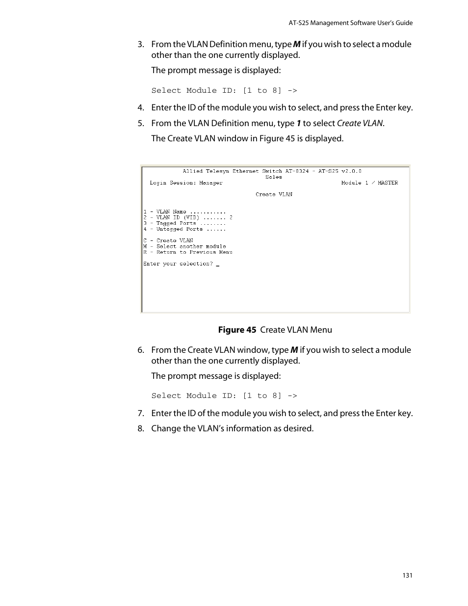 Allied Telesis AT-S25 User Manual | Page 131 / 277