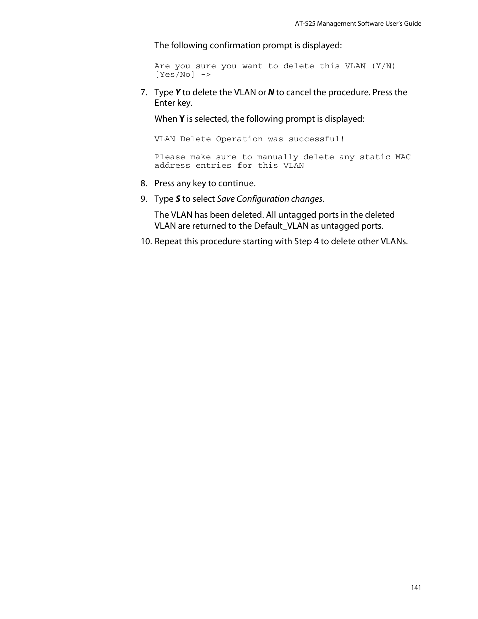 Allied Telesis AT-S25 User Manual | Page 141 / 277