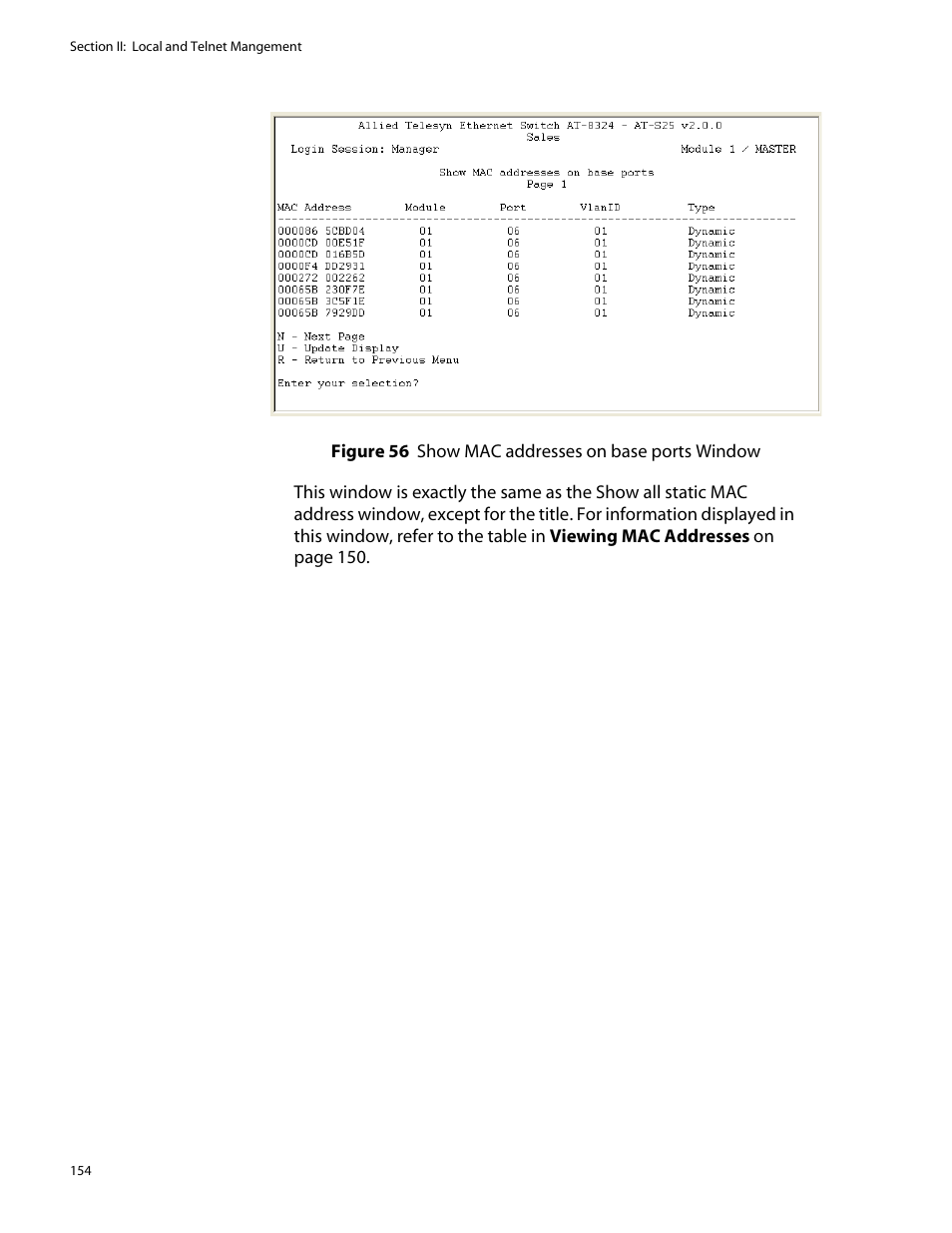 Allied Telesis AT-S25 User Manual | Page 154 / 277