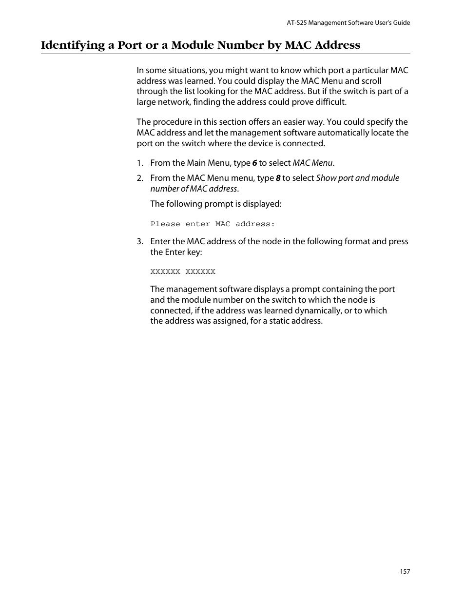 Allied Telesis AT-S25 User Manual | Page 157 / 277