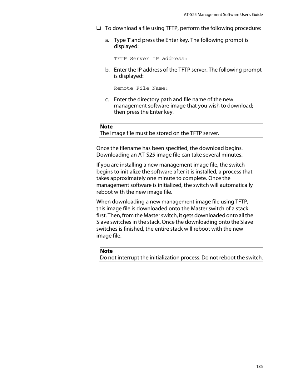 Allied Telesis AT-S25 User Manual | Page 185 / 277