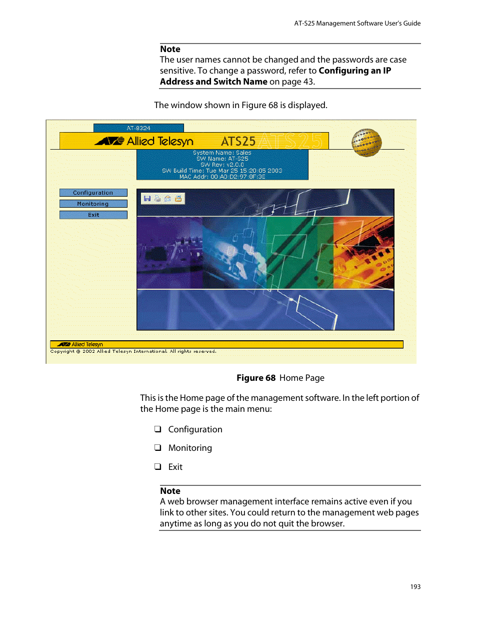 Allied Telesis AT-S25 User Manual | Page 193 / 277
