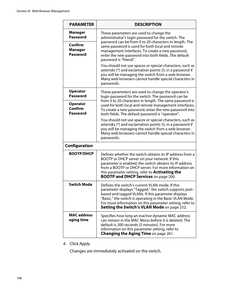 Allied Telesis AT-S25 User Manual | Page 198 / 277