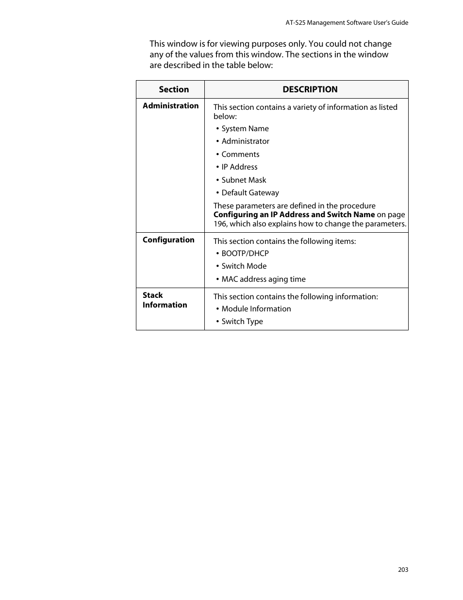 Allied Telesis AT-S25 User Manual | Page 203 / 277