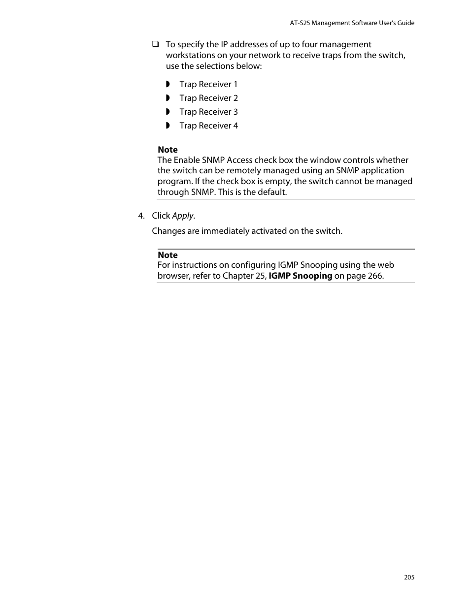 Allied Telesis AT-S25 User Manual | Page 205 / 277