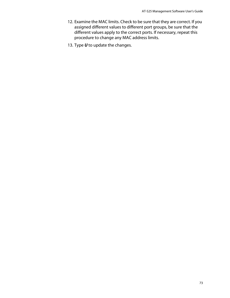 Allied Telesis AT-S25 User Manual | Page 73 / 277