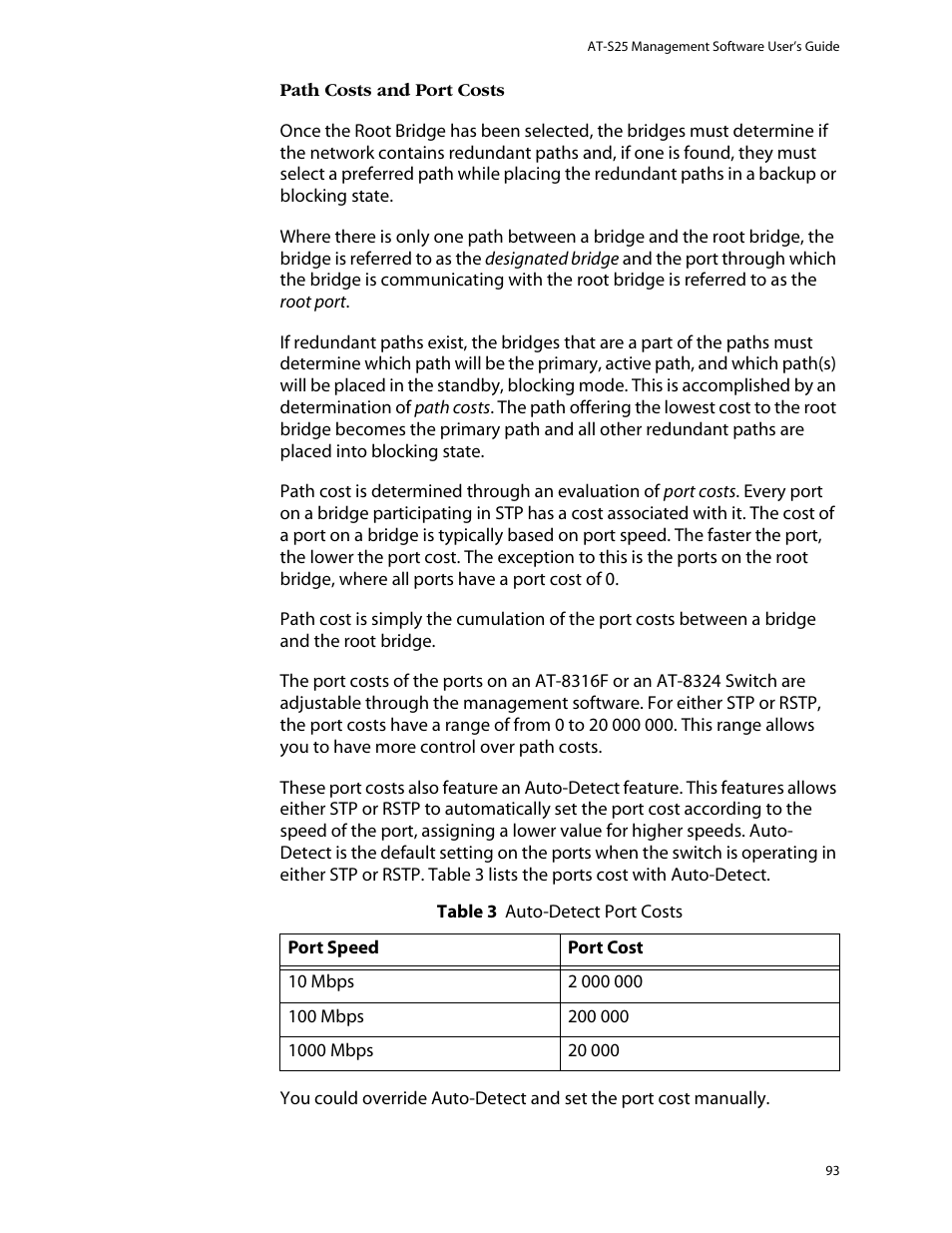Allied Telesis AT-S25 User Manual | Page 93 / 277
