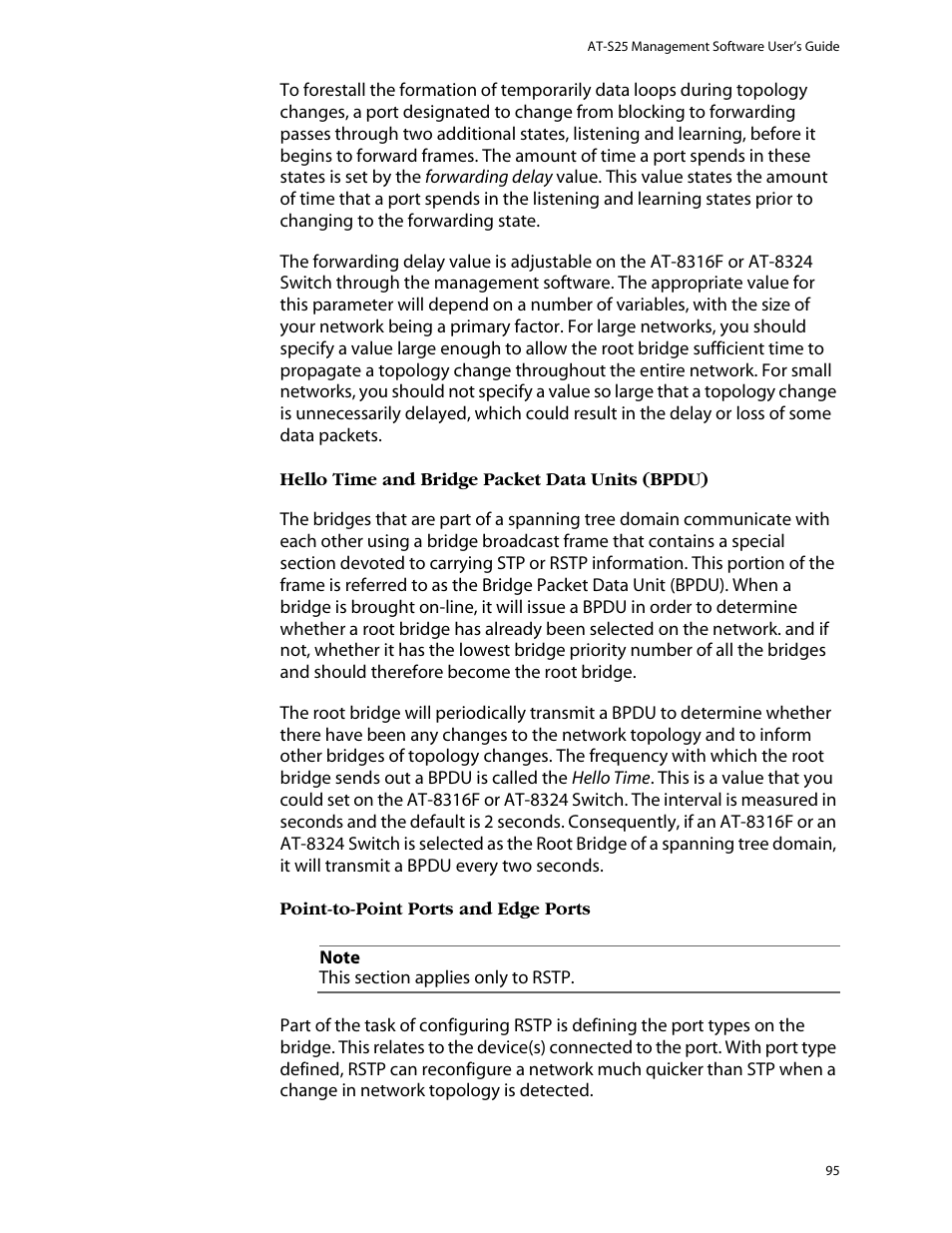 Allied Telesis AT-S25 User Manual | Page 95 / 277