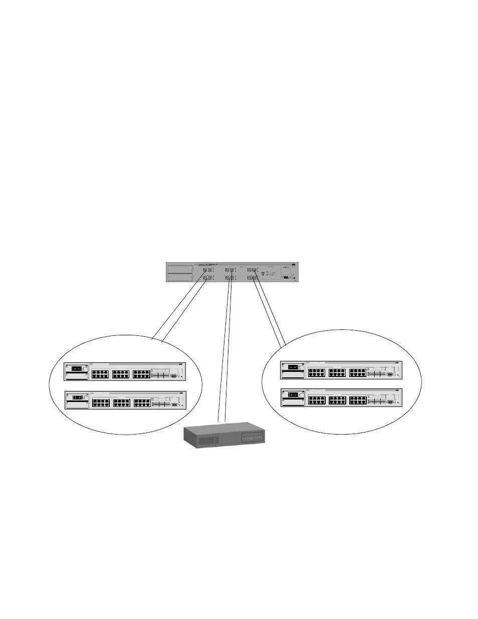 Port-based vlans, Figure 42: vlan port-based example, Port-based vlan example | Allied Telesis AT-S26 User Manual | Page 95 / 156