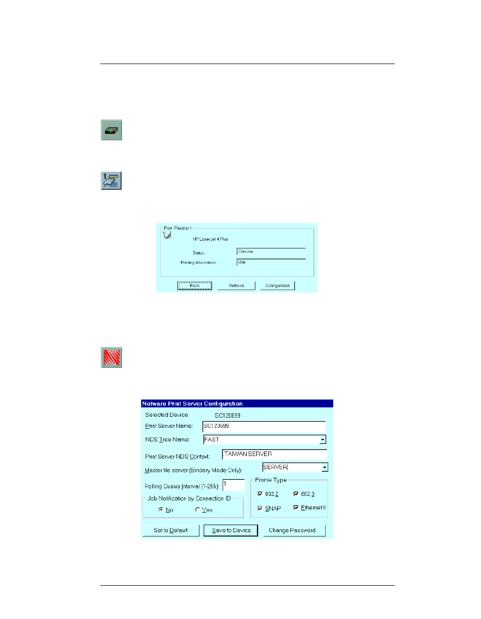 Icons | Allied Telesis FastPrint Server User Manual | Page 66 / 100