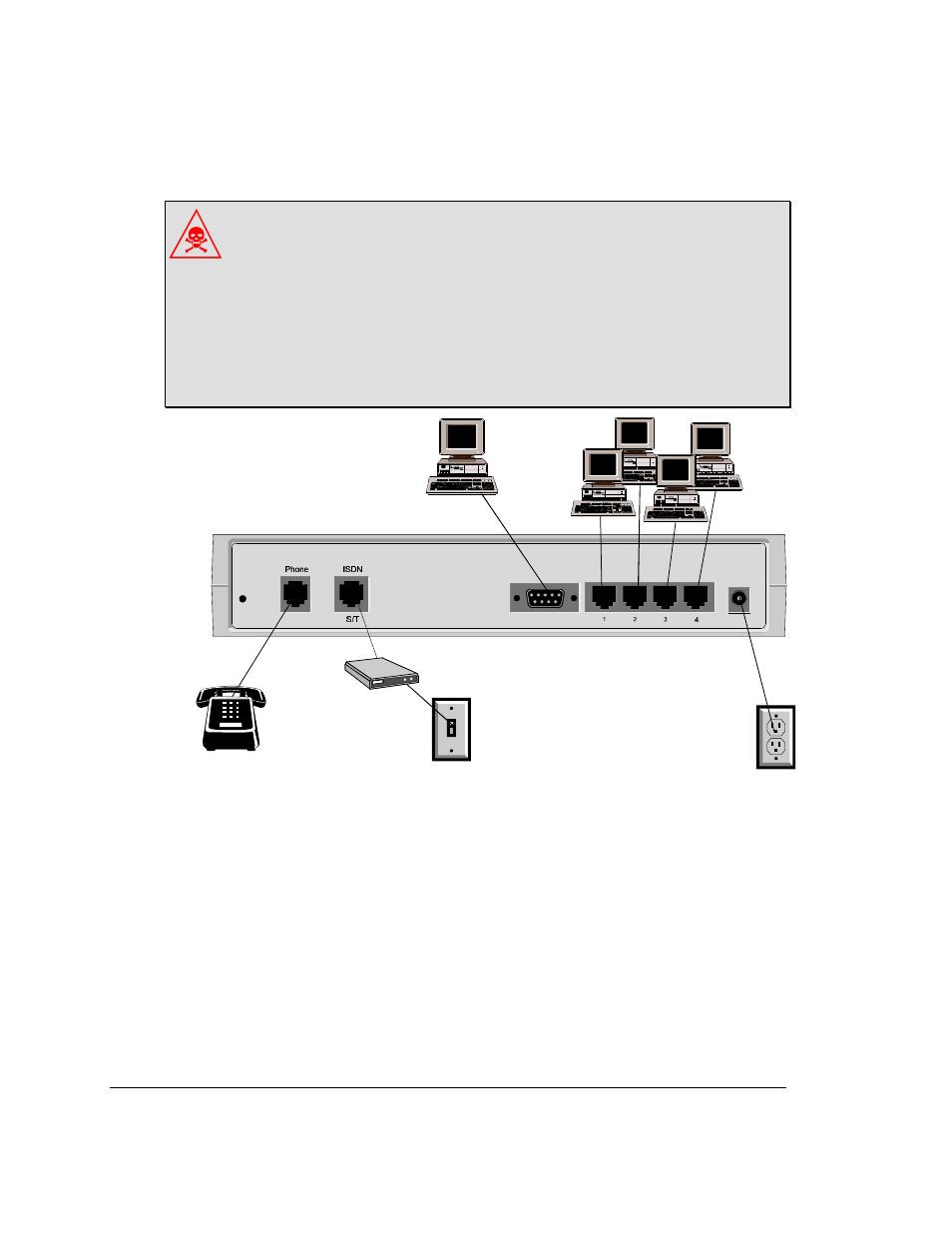 Ethernet (10base-t) connections | Allied Telesis OmniConnect ISDN User Manual | Page 32 / 91