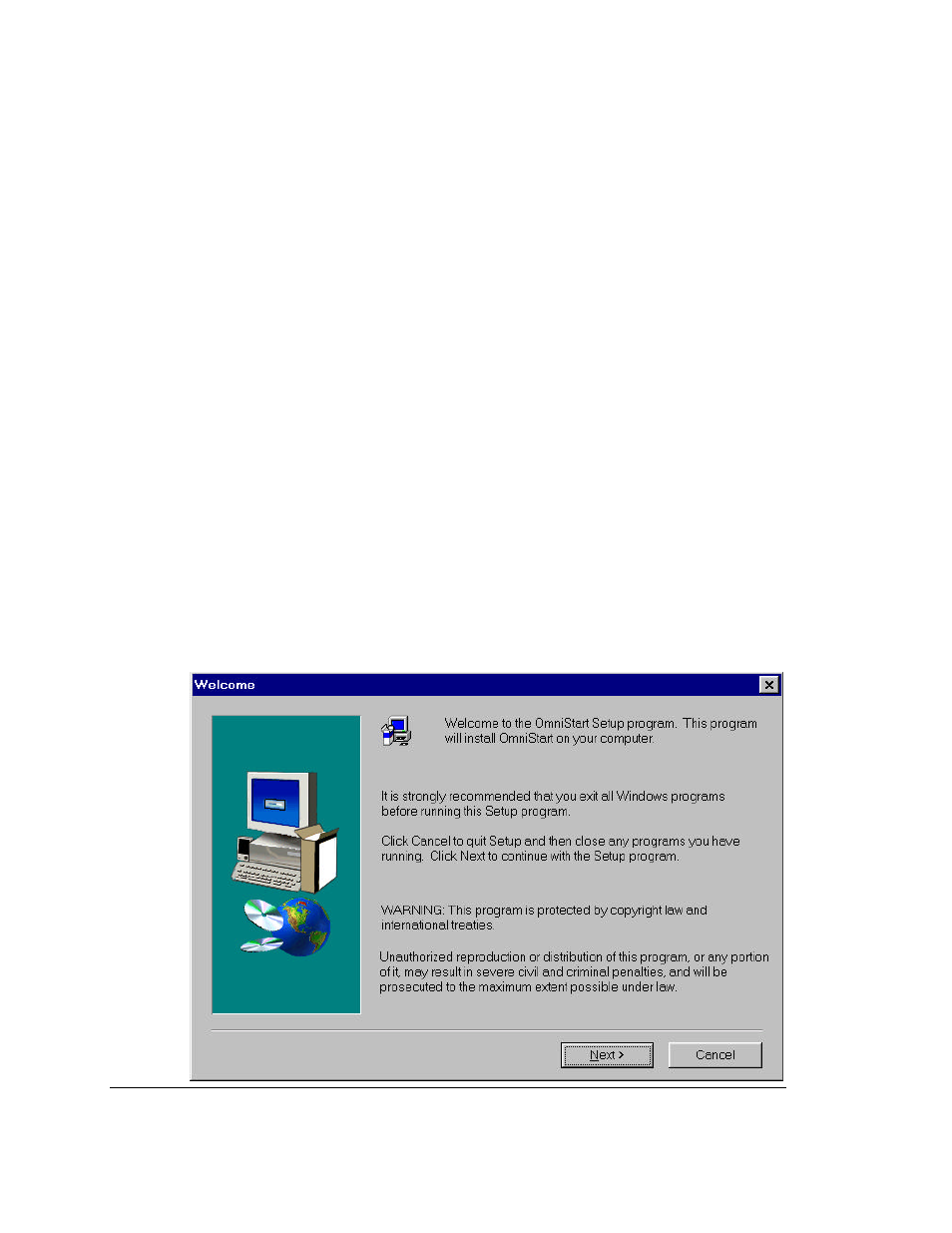 Omnistart configuration, Omnistart screens | Allied Telesis OmniConnect ISDN User Manual | Page 38 / 91