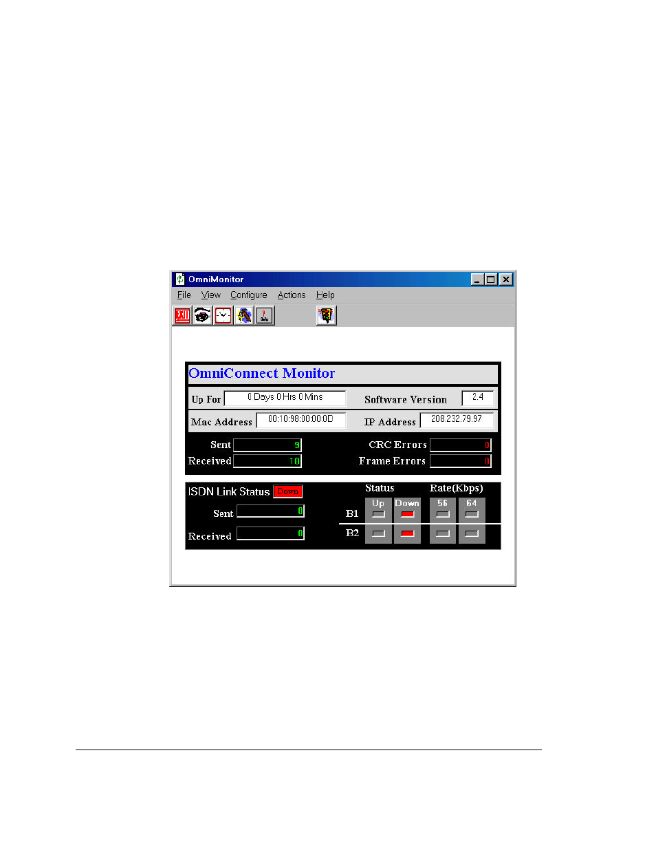 Omniconnect monitor screens | Allied Telesis OmniConnect ISDN User Manual | Page 68 / 91