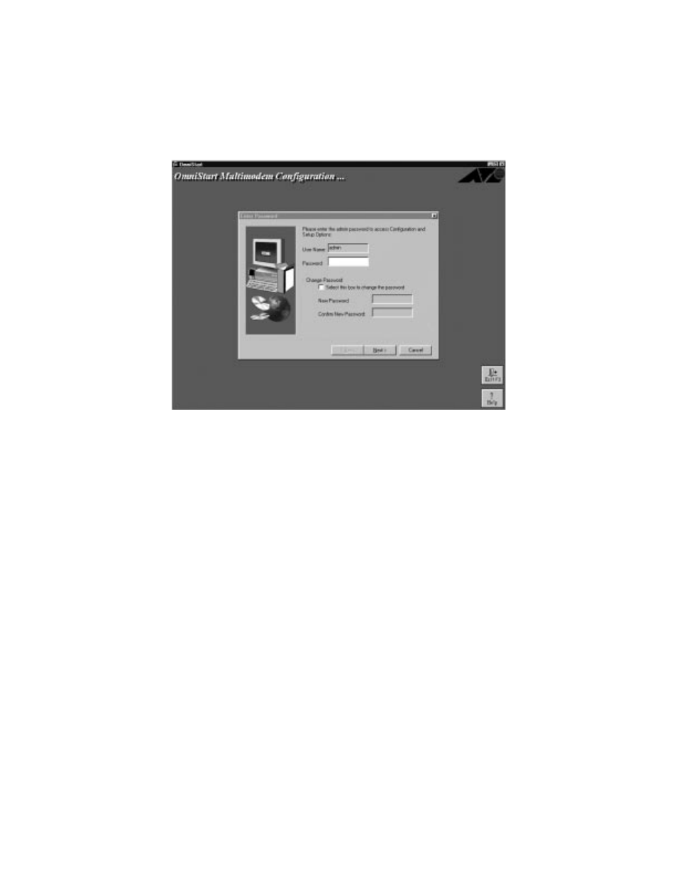 Enter password | Allied Telesis OmniConnect MultiModem User Manual | Page 19 / 32