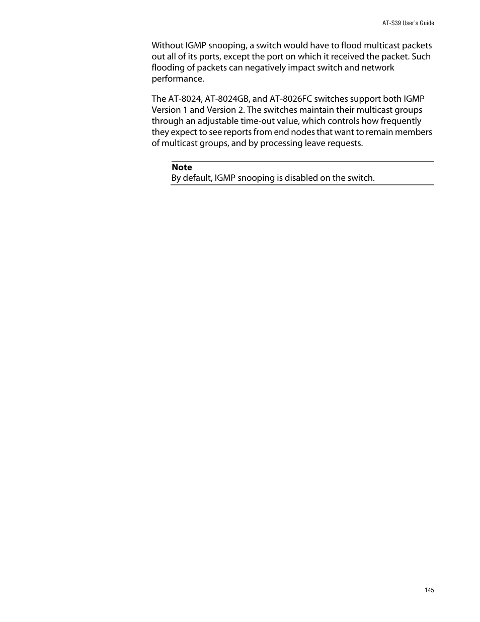 Allied Telesis AT-S39 User Manual | Page 145 / 242
