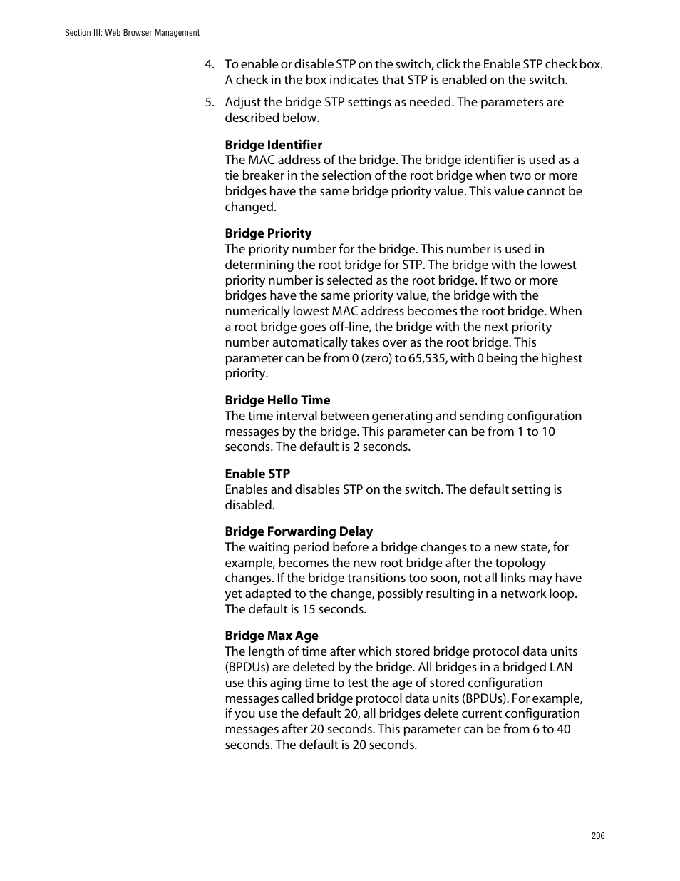 Allied Telesis AT-S39 User Manual | Page 206 / 242