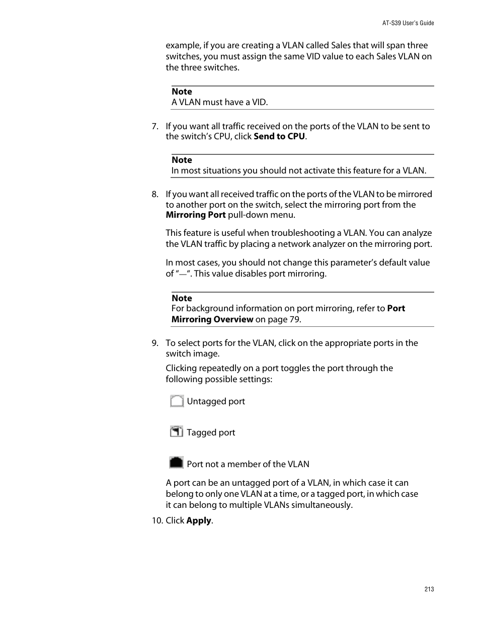 Allied Telesis AT-S39 User Manual | Page 213 / 242