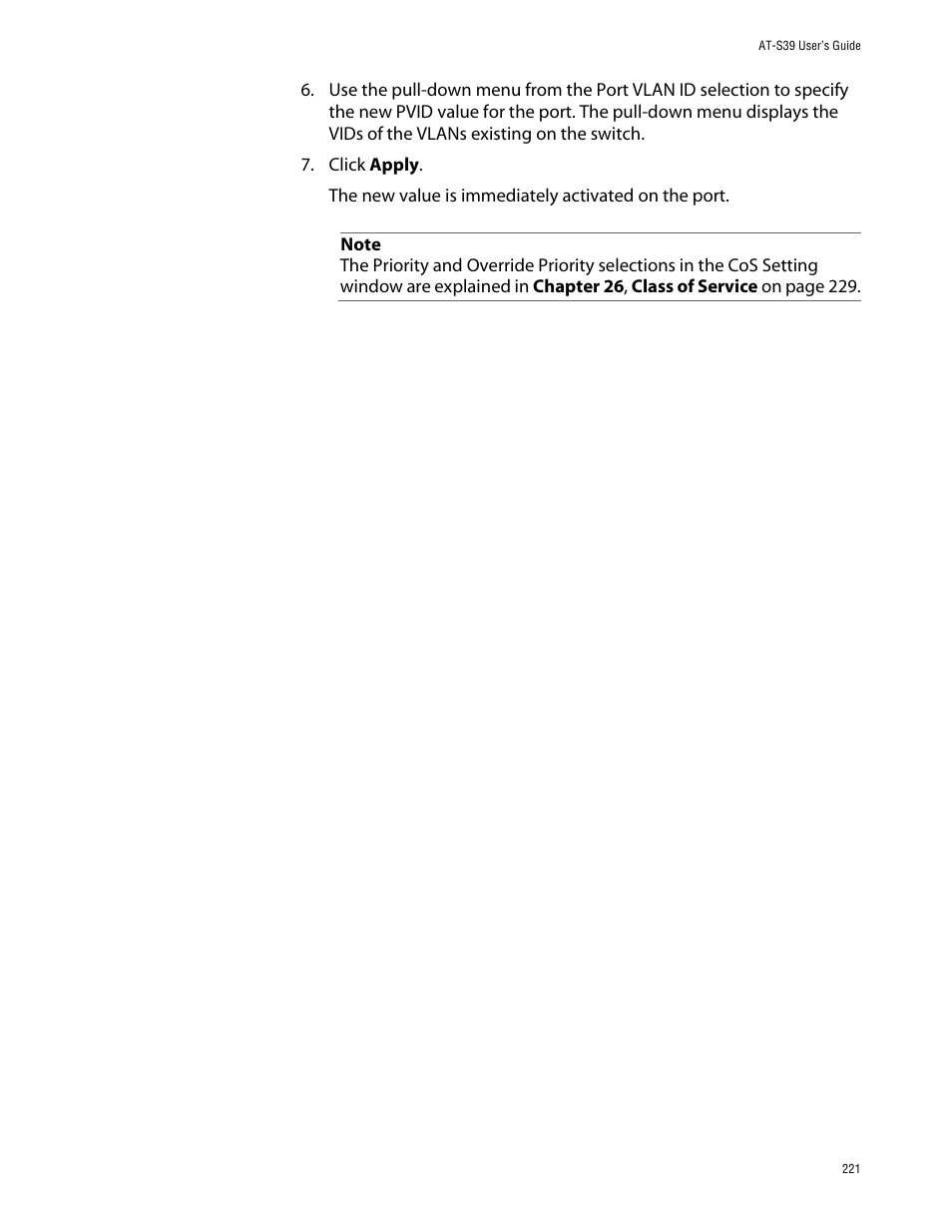 Allied Telesis AT-S39 User Manual | Page 221 / 242