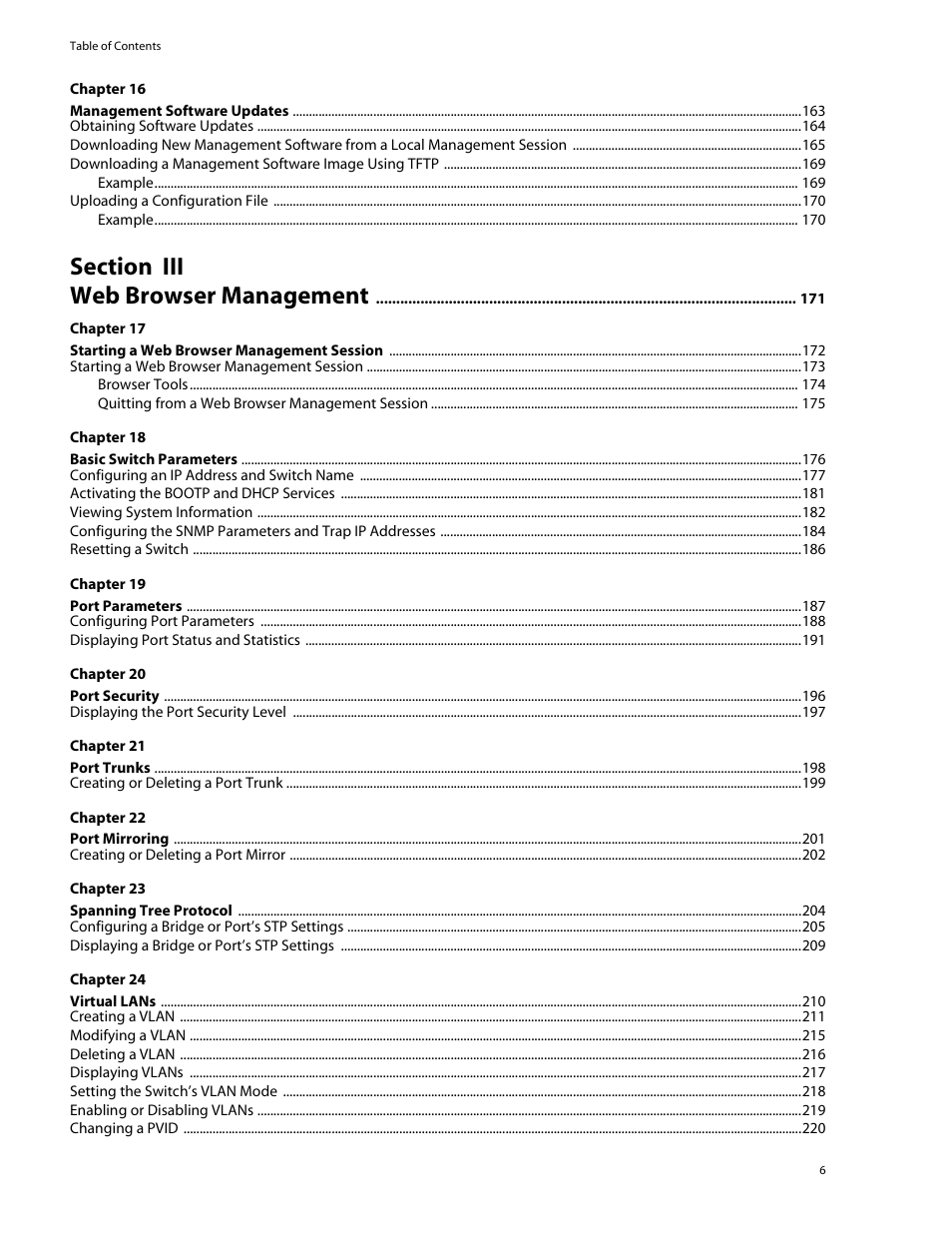 Allied Telesis AT-S39 User Manual | Page 6 / 242