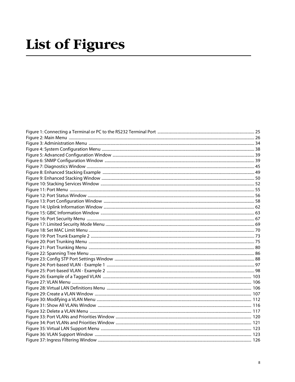 List of figures | Allied Telesis AT-S39 User Manual | Page 8 / 242