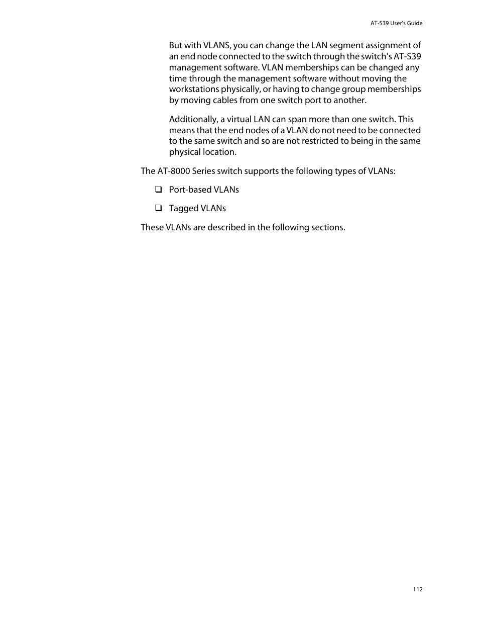 Allied Telesis AT-S39 User Manual | Page 112 / 299