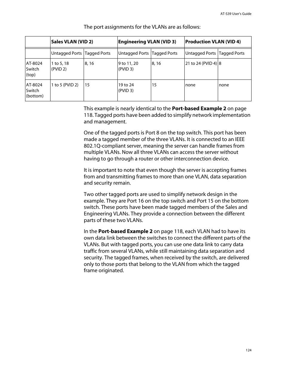 Allied Telesis AT-S39 User Manual | Page 124 / 299