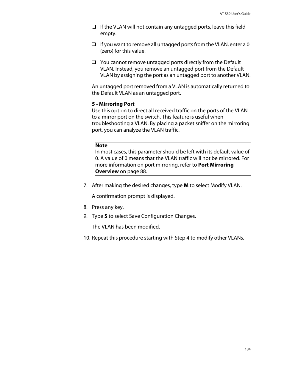 Allied Telesis AT-S39 User Manual | Page 134 / 299